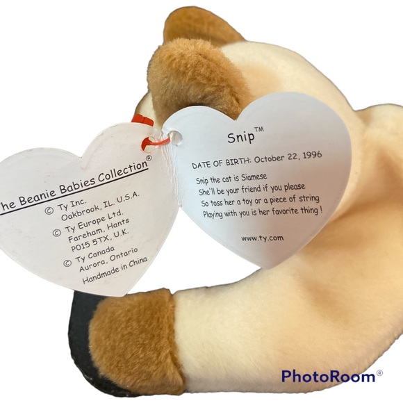 Ty Beanie Babies “Snip” The Siamese Cat - Picture 3 of 5
